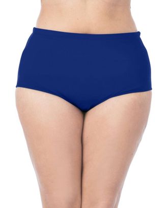La Blanca Hi-Rise Swim Bottom - Plus In Midnight