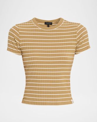 Rag & Bone Luca Stripe Baby Tee