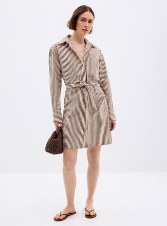 Grace & Mila Womens Striped seersucker shirtdress