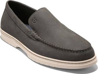 Cole Haan Greenwich Grand Venetian Loafer in Raven Nubuck/angora at Nordstrom, Size 10.5