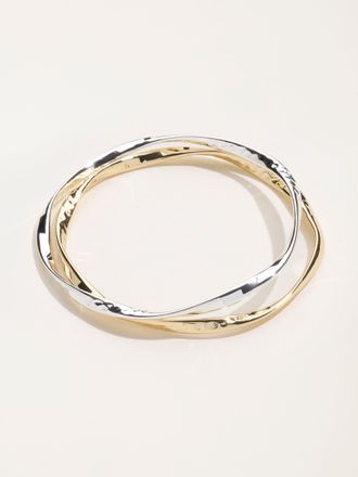 Fat Face FatFace Gold Silver 2 Pack of Bangles