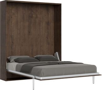 Itamoby Cama plegable vertical kentaro 140 en color nogal