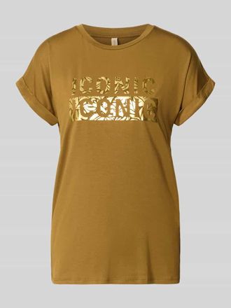 Soyaconcept T-Shirt mit Rundhalsausschnitt und Print Modell MARICA in Khaki, Gr&ouml;&szlig;e XXL