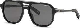 Chopard SCH412 Polarized 703P Mens Sunglasses Black Size 57