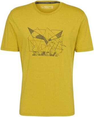 Salewa Eagle Geometric T-Shirt Funktionsshirt f&uuml;r Herren | gelb