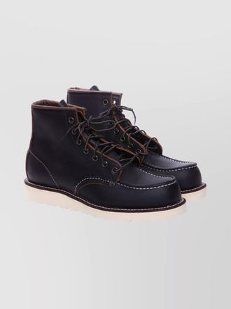 Red Wing Shoes ankle height lace-up leather shoes