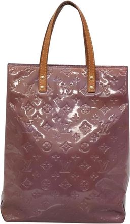 Louis Vuitton Reade Purple Patent Leather Handbag (Pre-Owned)