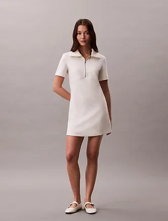 Calvin Klein JEANS Mini Jurk Met Ritskraag En