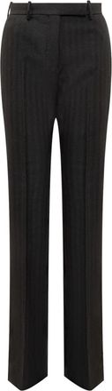 Tom Ford Black Straight Flat Front Pants