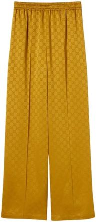 Gucci Broeken, Dames, Bruin, S, GG Acetate Jacquard Broeken