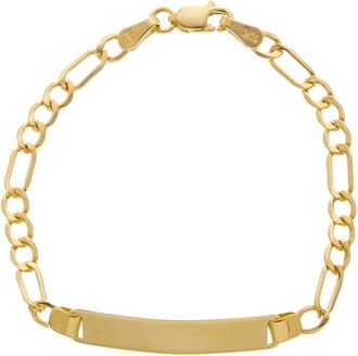Italian Gold, Inc 10K 3.65Mm Figaro Bracelet