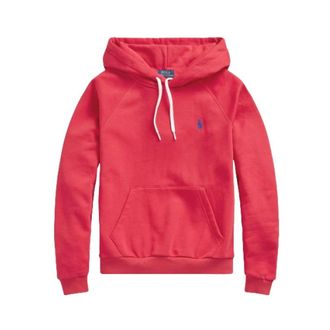 Polo Ralph Lauren Sunrise Red Hooded Sweatshirt - Dames - Hoodies - Rood - 2XS - Katoen - Hoodies & sweatvesten