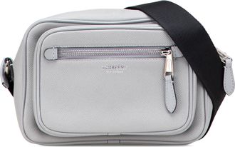 Burberry Pre-owned Womens Belt Bag Zip Shoulder Strap - Silver Leather - One Size