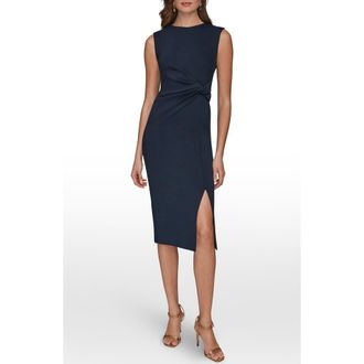 DKNY Twist Waist Sheath Dress in Nightfall at Nordstrom, Size 10