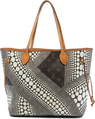 Louis Vuitton Borsa tote Yayoi Kusama Neverfull MM con monogramma 2012 - Marrone