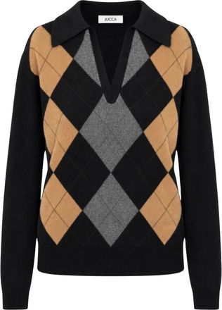 Jucca Maglia Scollo a V - - Knitwear - Donna - Multicolore - XL