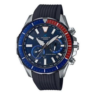 Casio Mens CASIO OCEANUS Series CACHALOT Solar Energy Watch tooth Watch Solar Powered Mens Blue Analog OCW-P2000C-2A