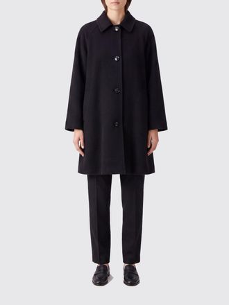 The Row Cappotto in misto lana al ginocchio con cintura e spalle scese