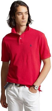 Polo Ralph Lauren Custom Slim Fit Mesh Polo Mens Clothing Ralph Lauren 2000 Red : LG, Cotton/Mesh/Pique
