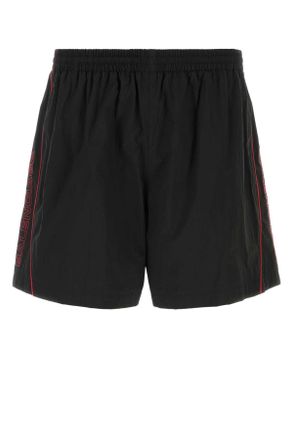 Balenciaga Black Nylon Bermuda Shorts
