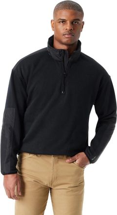 G.H. Bass & Co. Bass Outdoor Sweatshirt Mens Black 1/4 Zip Convertible Hooded Cozy UPS1274
