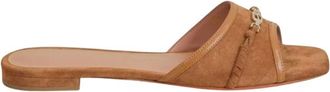 Santoni Slippers - Dames - Sandalen - Bruin - 39 1/2 EU - Schoenen
