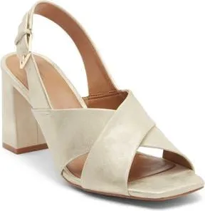 Nordstrom Rack Holland Heeled Sandal in Gold Light Metallic at Nordstrom Rack, Size 8.5