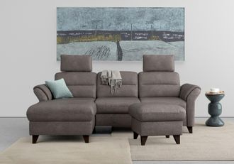 Sit&more Ecksofa »Mellum L-Form« Federkern, wahlweise mit Bettfunktion, Bettkasten und Armteilfunktion