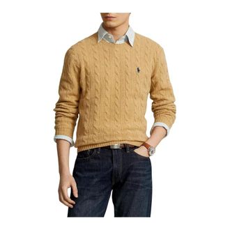 Polo Ralph Lauren Girocollo Knit - Heren - Truien - Beige - Maat: XL