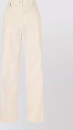 Dries Van Noten pincks straight leg cotton poplin trousers