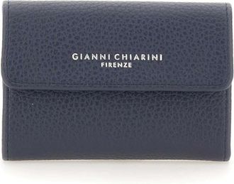 Gianni Chiarini Dollaro Portemonnee - Dames - Portefeuilles - Blauw - ONE Size - Leer - Accessoires