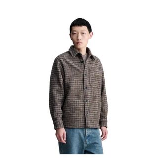 A.P.C. A.p.c. - Baptiste Overshirt - Heren - Jassen - Bruin - Maat: L Wol