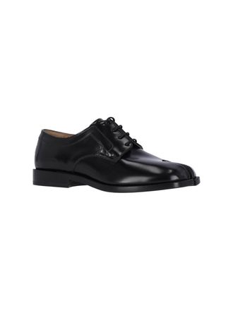 Maison Margiela Womens Flat Shoes Black Cow Leather