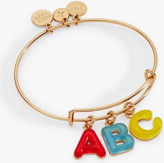 Alex and Ani ABC Charm Bangle in Gold at Nordstrom