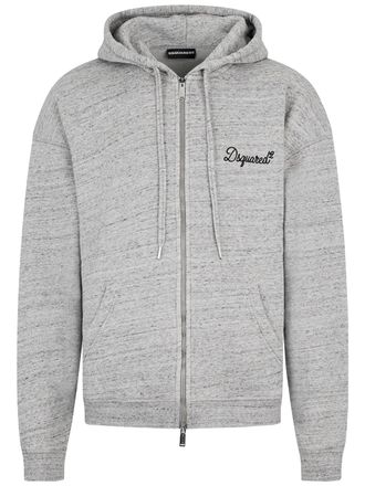 Dsquared2 Felpa Con Zip Grey Zip-Up Hoodie