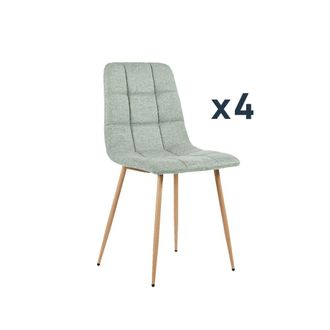 Klast Packs 4 sillas tela menta 43 cm x 88 cm cm