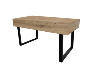 HOGAR 24 Mesa centro elevable almacenaje, color roble, 100x50x49 cm