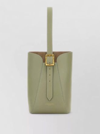 J & M Davidson leather nano bucket bag adjustable strap