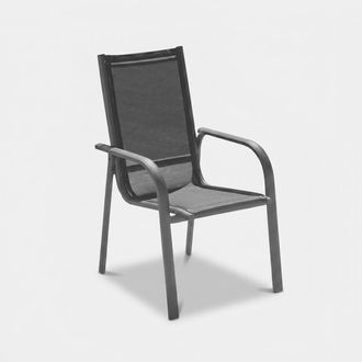 Emob Silla De Exterior En Aluminio Con Reposabrazos Lena