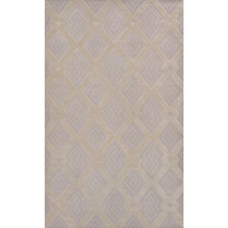 Jonathan Y Designs Duwun High-Low Pile Ogee Trellis Tone-on-Tone Indoor/Outdoor Area Rug in Beige/gray at Nordstrom, Size 5Ft 0In X 8Ft 0In