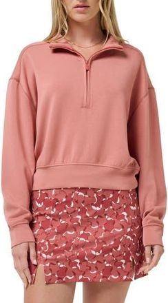 Travis Mathew Skyloft Soft Echo Half Zip Pullover in Brick Dust at Nordstrom Rack, Size X-Large