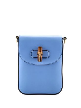 Gucci Bamboo Top Handle Leather Mini backpack - Blauw