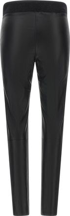 Brunello Cucinelli Womens Black Lamb Leather Leggings Clothing