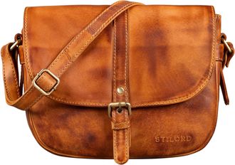 STILORD Leni Womens Crossbody Bag Leather Purse Handbag Small Satchel Shoulder Bag Vintage Crossbody for Evening and Party in Genuine Leather, Colour:larino -
