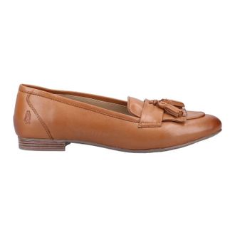 Hush Puppies Womens/Ladies Marissa Leather Tassel Loafers (Tan) - Size UK 8