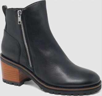 Django & Juliette Womens Birdi Ankle Boot In Black Leather