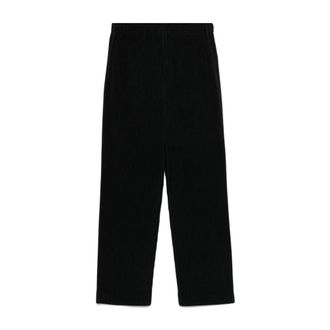 Issey Miyake Straight Trousers, male, Black, Size: M Straight Trousers