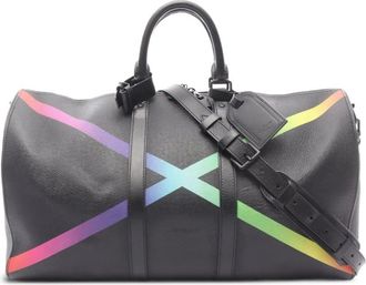 Louis Vuitton 2019 Keepall Bandouliere 50 tote bag - men - Calf Leather - One Size - Black