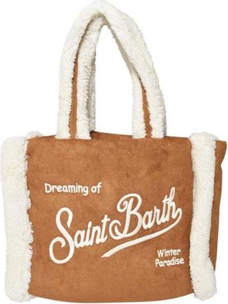 MC2 Saint Barth Structured Camel Bag With Minimalist Design