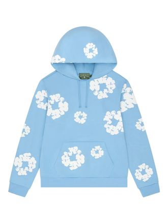 Denim Tears Wreath hoodie - men - Cotton - M - Blue